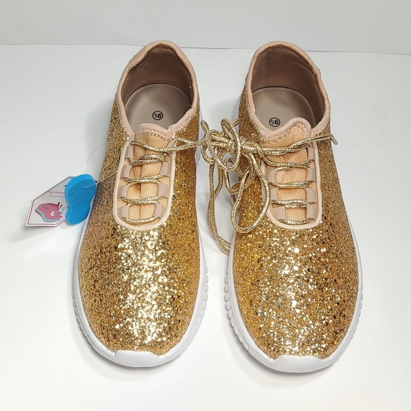 Fashion Glitter Sneakers for Womens Silp On Running Shoes Lightweigt - Picture 7 of 11